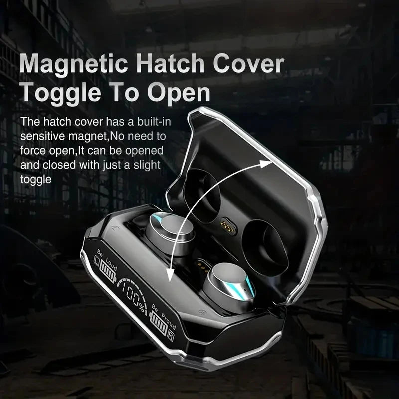 New TWS M41 5.3 Earphone Bluetooth Wireless HIFI Stereo Earbud Low Latency Gaming Headphones HD Call Waterproof Headset With Mic