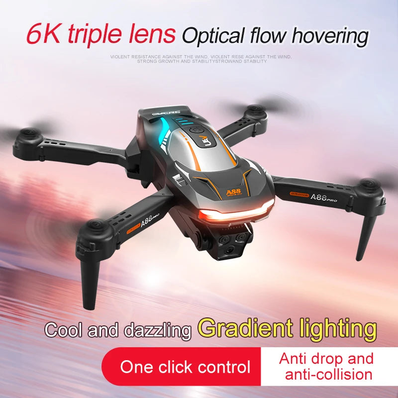 2025 A88 Drone 8K Profesional 8K Dual-Camera Photography GPS 360 Obstacle Avoidance Flow Positioning Folding Quadcopter RC New