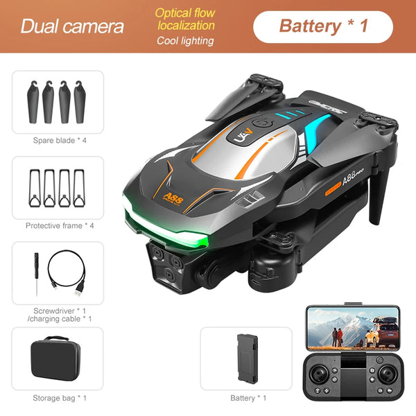 2025 A88 Drone 8K Profesional 8K Dual-Camera Photography GPS 360 Obstacle Avoidance Flow Positioning Folding Quadcopter RC New