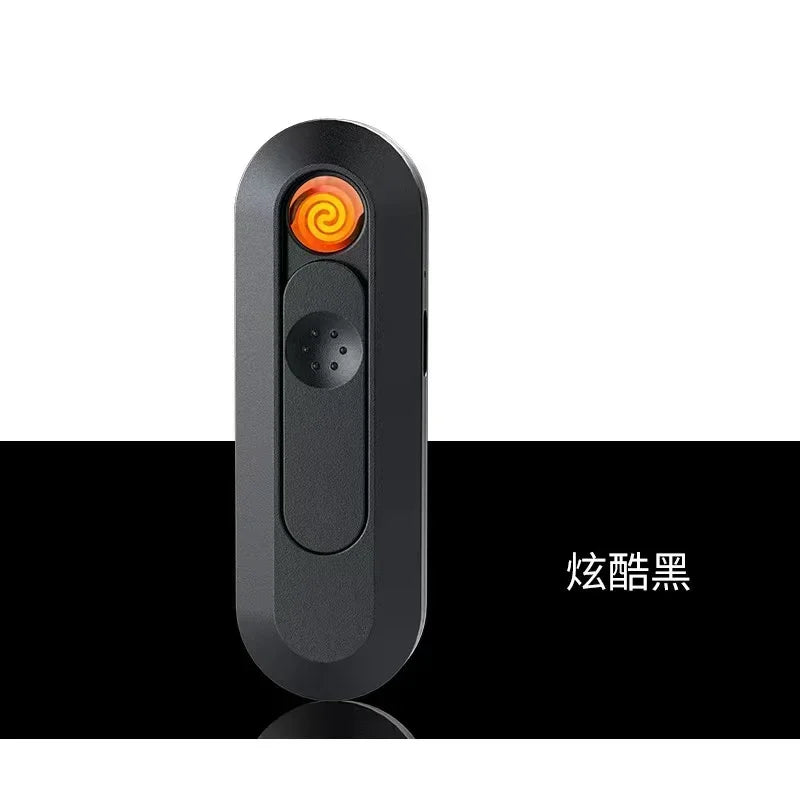 2025 Hot Sales New Electronic Pulse Cigarette Lighter Gas and Electric Digital Display Double Arc Windproof Butane Gas Lighter