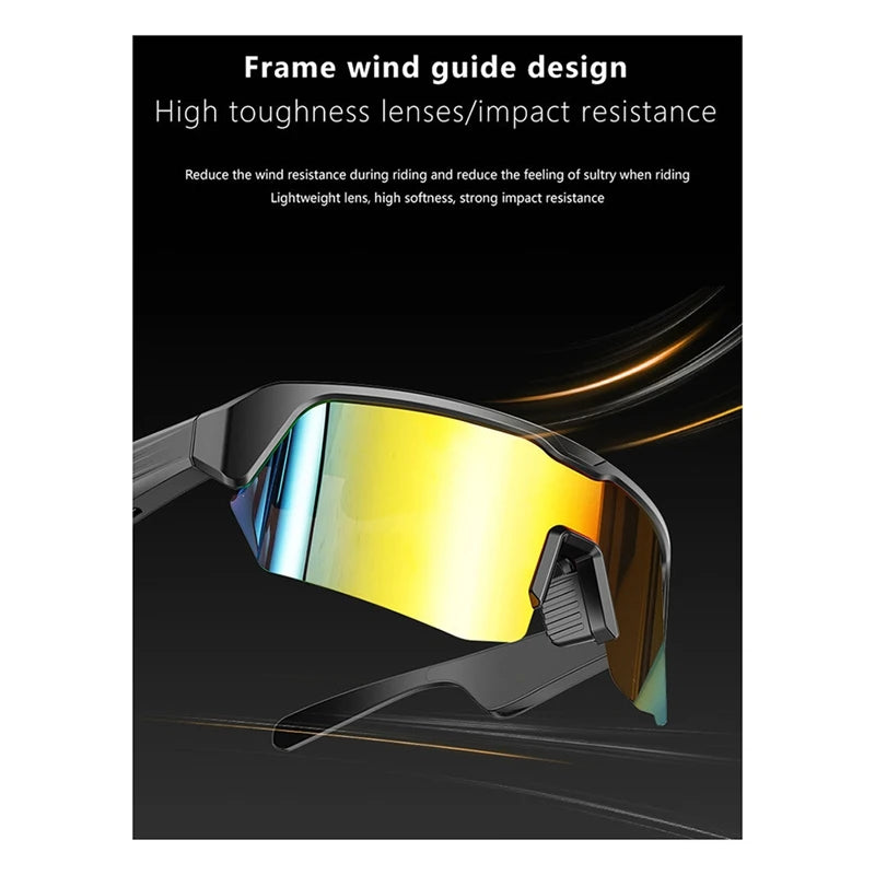 Bluetooth Smart Sunglasses  With Audio Call & Music Capabilities Sports Driving Earbuds Headphones