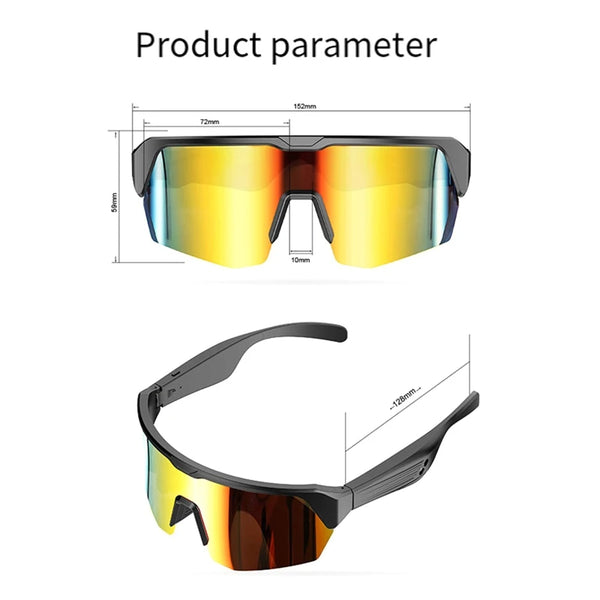 Bluetooth Smart Sunglasses  With Audio Call & Music Capabilities Sports Driving Earbuds Headphones