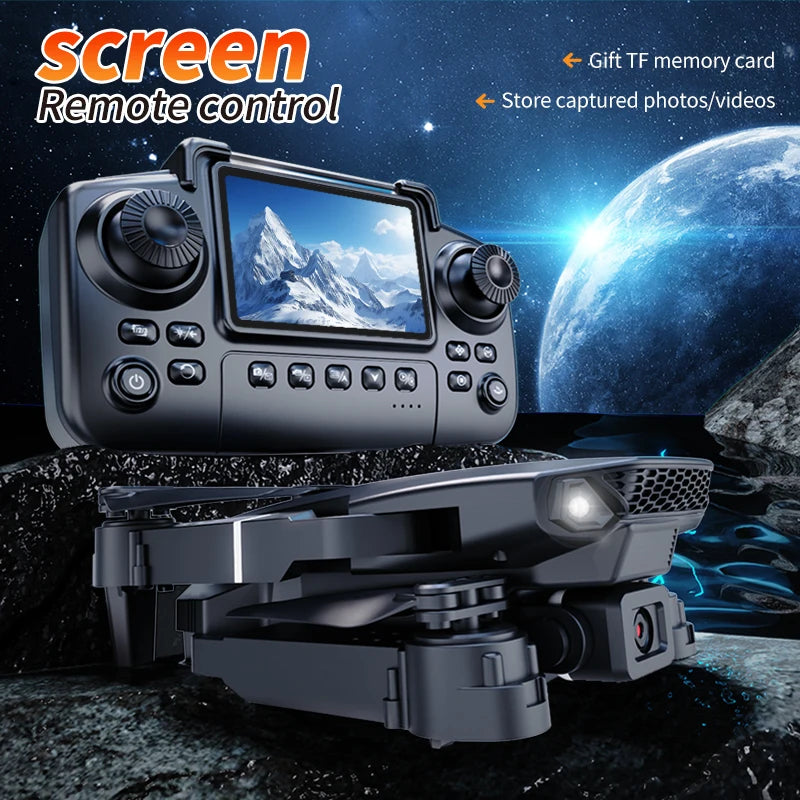 E88Pro RC Drone 8K Professinal With 1080P Wide Angle HD Camera Screen Control Foldable Helicopter WIFI FPV Height Hold Gift Toys