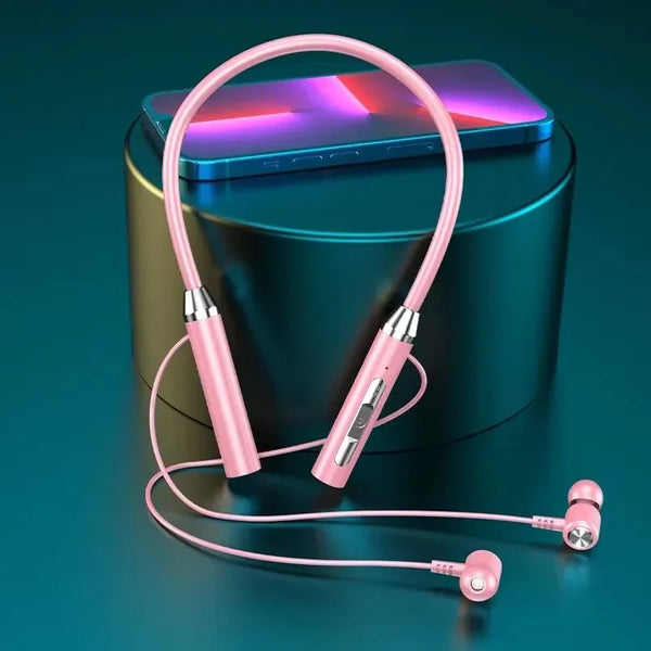 2025 New  Hifi 12D Stereo Sports Headset Halter Waterproof Magnetic Earbuds Wireless Headphones Bluetooth 5.0 Neckband Earphones